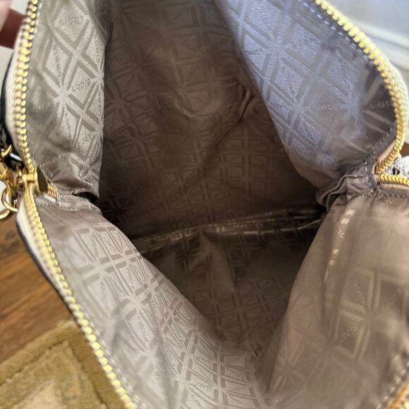 Lodis 100% Leather Snakeskin Print Crossbody Multi-carrying Option Purse - Picture 7 of 8